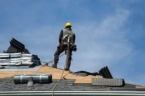 Professional Storm Damage Roof Repair technician working in Lumberton, MS